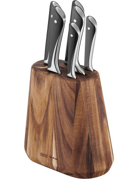 Jamie Oliver by Tefal 7dílný blok na nože | 6 kuchyňských nožů + dřevěný blok na nože